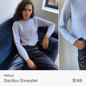 Aritzia Wilfred Sardou sweater grey